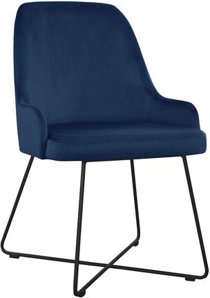Krzesło Tapicerowane W Kolorze Granatowym Fresh 10553