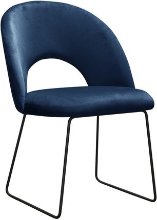 Krzesło Tapicerowane W Kolorze Granatowym Fresh 10542
