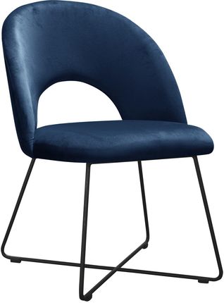 Krzesło Tapicerowane W Kolorze Granatowym Fresh 10578