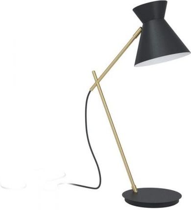 Eglo lampa stołowa Amezaga E27 czarno/mosiężna 98864