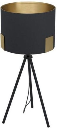 Eglo lampa stołowa Tortola 1 E27 czarno/mosiężna 39965