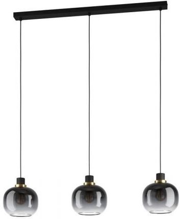Eglo lampa wisząca Oilella 3xE27 szaro/czarna 99617