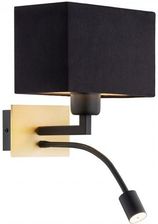 Zdjęcie Argon kinkiet Bill E27 + LED 4,5W 3000K czarno/mosiężny 1041 - Radlin