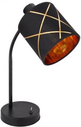 Globo lampa stołowa Bemmo E27 czarno/złota 44cm 15431-1T