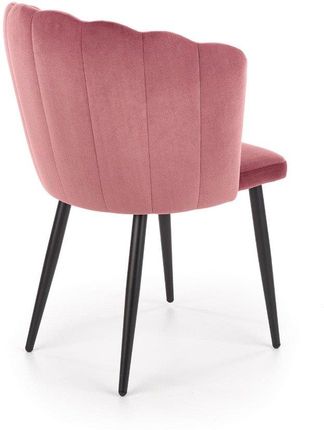 Halmar Krzesło K386 Velvet Różowe Z Przeszyciami W Stylu Glamour V-Ch-K/386-Kr-Rozowy