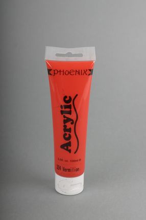Phoenix 324 CzERWONY - VERMILION - farba akrylowa do szablonów