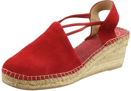 Czerwone Espadryle Toni Tremp damskie sandały 40