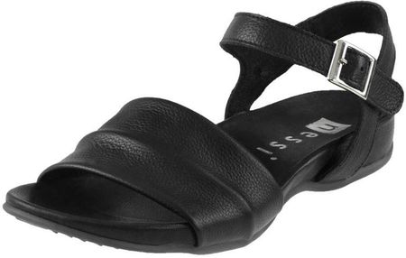 Czarne sandały damskie skórzane Nessi 17181 36