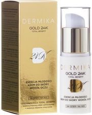 Dermika Gold 24k Total Benefit Krem-esencja młodości pod oczy 15ml - Kosmetyki pod oczy