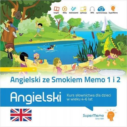 Angielski ze Smokiem Memo 1 i 2. Kurs słownictwa dla dzieci w wieku 4-6 lat