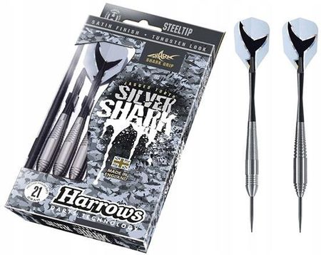 Harrows Lotki Steeltip Silver Shark 22G Dart