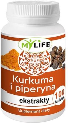 Komfar -My Life Kurkuma i piperyna, ekstrakty, 100 Tabl