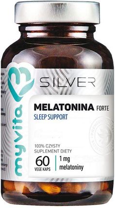 Kapsułki Myvita Silver, Melatonina Forte Sleep Support, 60 szt.