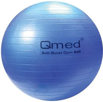 Mdh Qmed ABS Gym Ball, piłka rehabilitacyjna z systemem i pompką, średnica 75 cm, niebieska, 1 szt.