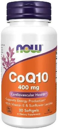 Now Foods CoQ10 400 mg Koenzym q10  30 kaps