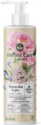 Herbal Care Spa Nawilżający Balsam Kwiatowy Z Olejkiem Geraniowym Mazurska Łąka 400 ml