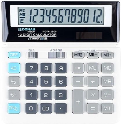 Donau Tech Kalkulator Biurowy 12-Cyfr. Wyświetlacz Wym. 156X152X28 Mm Biały