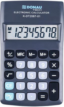 Donau Tech Kalkulator Kieszonkowy 8-Cyfrowy 180X90X19Mm Czarny