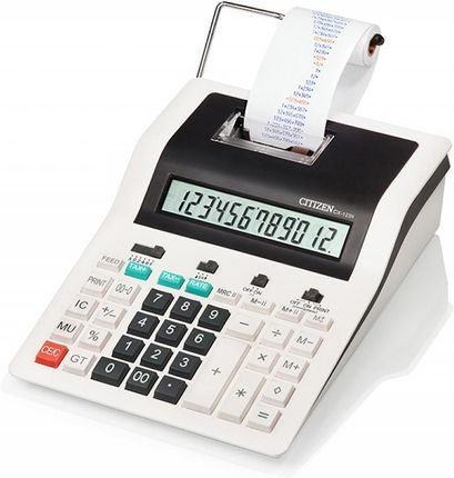 Citizen Kalkulator Cx123N Drukujący 12 Miejsc Biało-Czarny