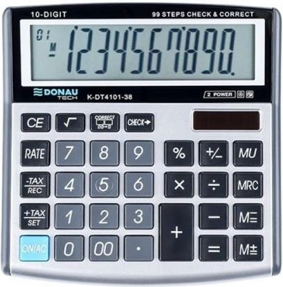 Kalkulator 10 Pozycyjny Donau Tech K-Dt4101-38 136X134X28Mm Srebrny K-Dt4101-38/