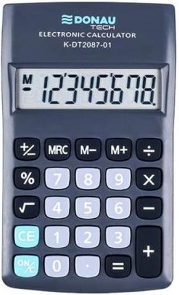 Kalkulator Kieszonkowy 8 Pozycyjny Donau Tech K-Dt2087-01 180X90X19Mm Czarny K-Dt2087-01/