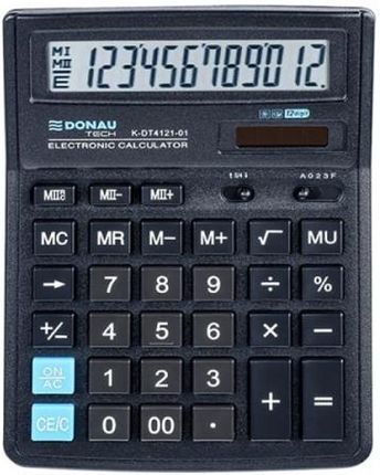 Kalkulator 12 Pozycyjny Donau Tech K-Dt4121-01 199X153X31Mm Czarny K-Dt4121-01/