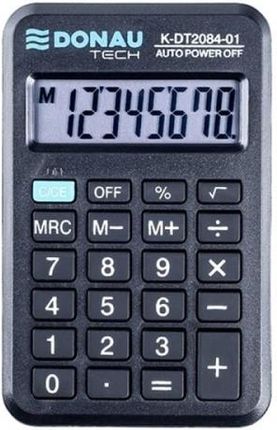 Kalkulator Kieszonkowy 8 Pozycyjny Donau Tech K-Dt2084-01 97X60X11Mm Czarny K-Dt2084-01/