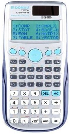 Kalkulator Naukowy Donau Tech K-Dt6001-38 164X84X20Mm Srebrny K-Dt6001-38/
