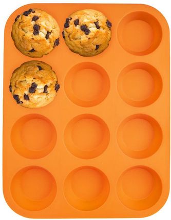 Orion Forma do pieczenia muffinek na muffinki babeczki silikonowa na 12 szt 32,5x25 cm
