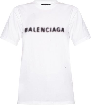 BALENCIAGA|SHORT-SLEEVED ROUND NECK T-SHIRTS (712398 TN Balenciaga T-shirt - Ceny i opinie - Ceneo.pl