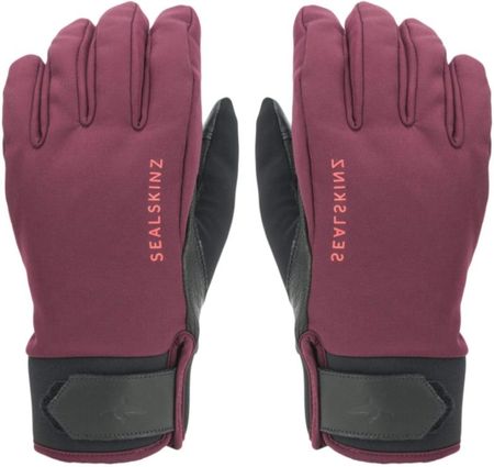 Sealskinz Waterproof All Weather Insulated Gloves Red Black