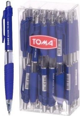 Długopis Automatyczny Toma Medium Niebieski To-038 24 Sztuki