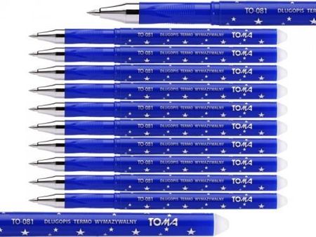 Długopis Wymazywalny Toma To-081 Termo Niebieski 12 Sztuk