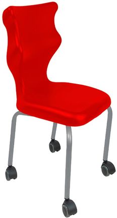 Entelo Krzesło szkolne Spider Move rozmiar 3 (119-142 cm) czerwone