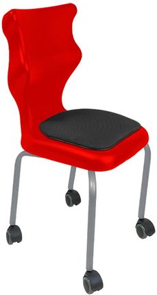 Entelo Krzesło szkolne Spider Move Soft rozmiar 4 (133-159 cm) czerwone
