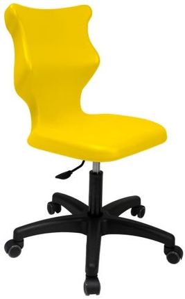 Entelo Krzesło szkolne Twist rozmiar 4 (133-159 cm) żółte Bez Podłokietników