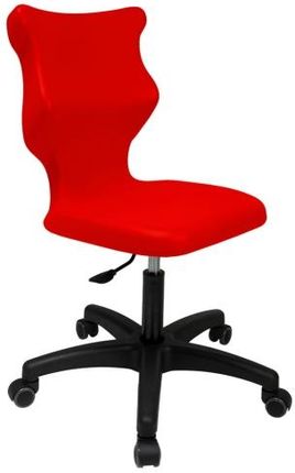 Entelo Krzesło szkolne Twist rozmiar 4 (133-159 cm) czerwone Bez Podłokietników