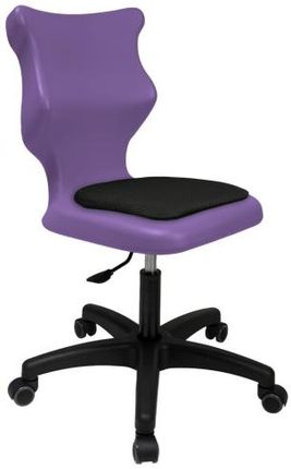 Entelo Krzesło szkolne Twist Soft rozmiar 4 (133-159 cm) fioletowe Bez Podłokietników