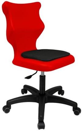 Entelo Krzesło szkolne Twist Soft rozmiar 4 (133-159 cm) czerwone Bez Podłokietników