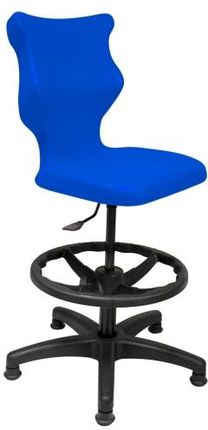 Entelo Krzesło szkolne Twist rozmiar 4 (133-159 cm) niebieskie + Podnóżek Bez Podłokietników