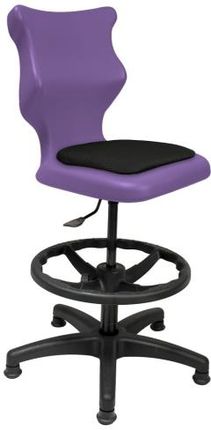Entelo Krzesło szkolne Twist Soft rozmiar 4 (133-159 cm) fioletowe+ Podnóżek Bez Podłokietników