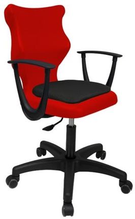 Entelo Krzesło szkolne Twist Soft rozmiar 5 (146-176,5 cm) czerwone