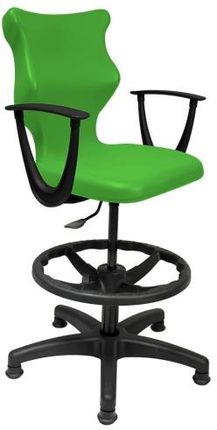Entelo Krzesło szkolne Twist rozmiar 5 (146-176,5 cm) zielone + Podnóżek