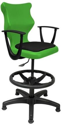 Entelo Krzesło szkolne Twist Soft rozmiar 5 (146-176,5 cm) zielone + Podnóżek