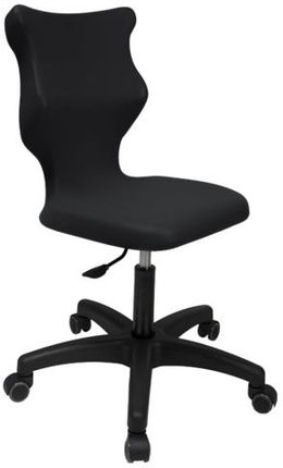 Entelo Krzesło szkolne Twist rozmiar 5 (146-176,5 cm) Czarne Bez Podłokietników