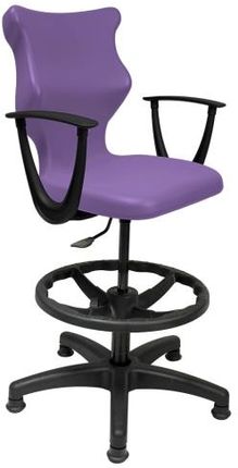 Entelo Krzesło szkolne Twist rozmiar 6 (159-188 cm) fioletowe+ Podnóżek