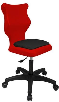 Entelo Krzesło szkolne Twist Soft rozmiar 6 (159-188 cm) czerwone Bez Podłokietników