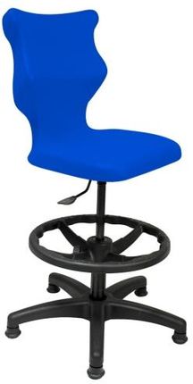 Entelo Krzesło szkolne Twist rozmiar 5 (146-176,5 cm) niebieskie + Podnóżek Bez Podłokietników
