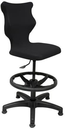 Entelo Krzesło szkolne Twist rozmiar 5 (146-176,5 cm) Czarne + Podnóżek Bez Podłokietników