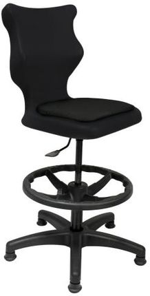 Entelo Krzesło szkolne Twist Soft rozmiar 5 (146-176,5 cm) Czarne + Podnóżek Bez Podłokietników